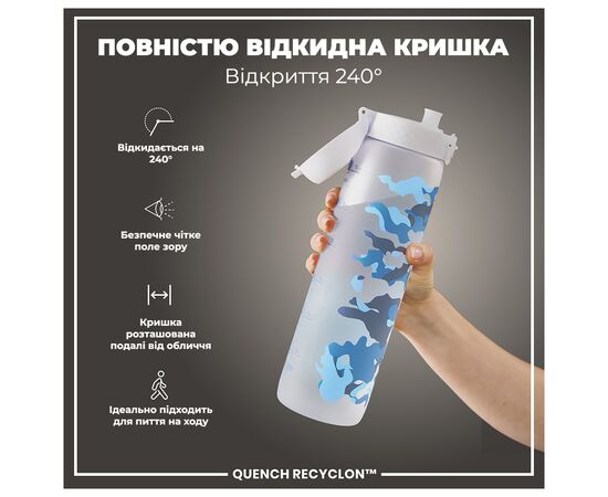 Бутылка для воды ION8 OneTouch Times To Drink 1000 мл BPA Free, Camo (I8RF1000PICAMO), изображение 3 Бутылка для воды ION8 OneTouch Times To Drink 1000 мл BPA Free, Camo (I8RF1000PICAMO), изображение 3