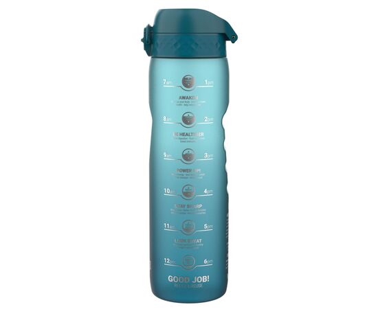 Пляшка для води ION8 OneTouch Times To Drink 1000 мл BPA Free, Teal & Blue (I8RF1000PTBMOT)