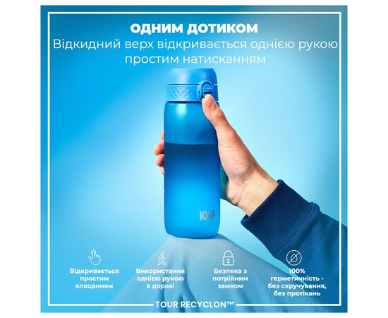 Бутылка для воды ION8 OneTouch 750 мл BPA Free, Blue (I8RF750BLU), изображение 2 Бутылка для воды ION8 OneTouch 750 мл BPA Free, Blue (I8RF750BLU), изображение 2