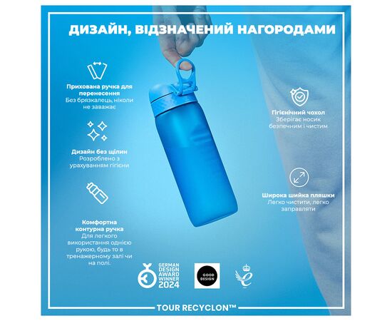 Бутылка для воды ION8 OneTouch 750 мл BPA Free, Blue (I8RF750BLU), изображение 4 Бутылка для воды ION8 OneTouch 750 мл BPA Free, Blue (I8RF750BLU), изображение 4