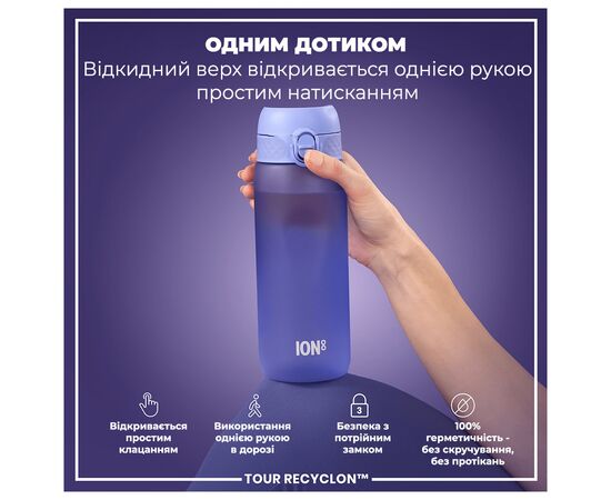 Бутылка для воды ION8 OneTouch 750 мл BPA Free, Light Purple (I8RF750PERI), изображение 2 Бутылка для воды ION8 OneTouch 750 мл BPA Free, Light Purple (I8RF750PERI), изображение 2