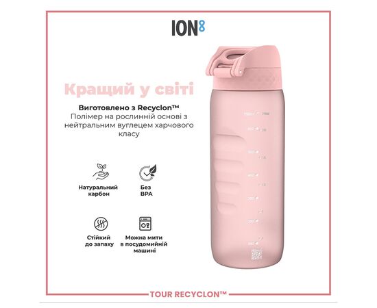 Бутылка для воды ION8 OneTouch 750 мл BPA Free, Rose Quartz (I8RF750ROS), изображение 6 Бутылка для воды ION8 OneTouch 750 мл BPA Free, Rose Quartz (I8RF750ROS), изображение 6
