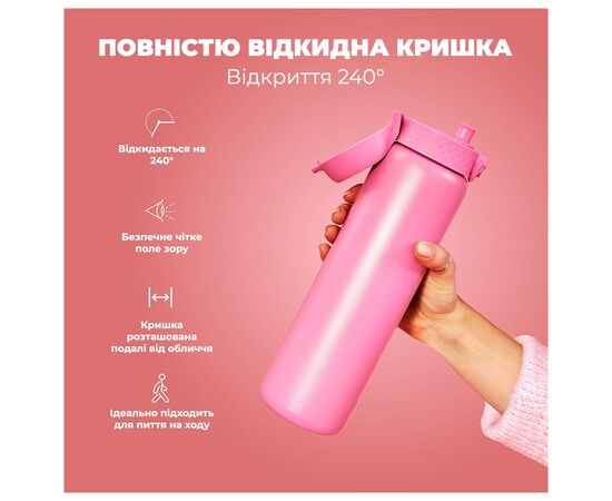 Бутылка для воды ION8 OneTouch Vacuum Insulated 920 мл Rose Bloom (I8TS1000ROSEB), изображение 3 Бутылка для воды ION8 OneTouch Vacuum Insulated 920 мл Rose Bloom (I8TS1000ROSEB), изображение 3