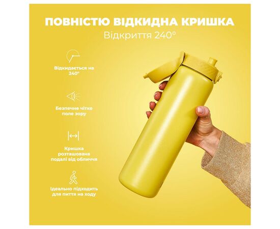 Бутылка для воды ION8 OneTouch Vacuum Insulated 920 мл Yellow (I8TS1000YEL), изображение 3