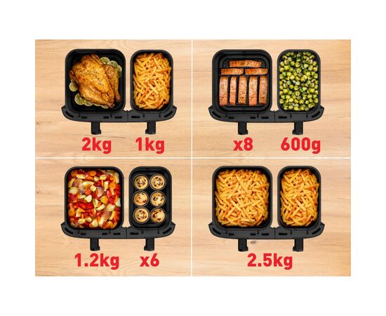 Мультипечь Tefal Dual Easy Fry XXL (EY9428E0), изображение 5 Мультипечь Tefal Dual Easy Fry XXL (EY9428E0), изображение 5