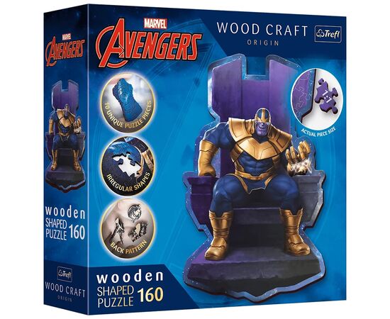Пазл Trefl Wooden Marvel Heroes Танос на троне 160 элементов (5900511201840)