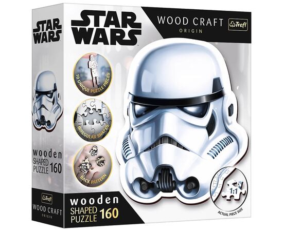 Пазл Trefl Wooden Star Wars Шолом штурмовика 160 елементів (5900511201888)