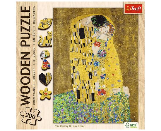 Пазл Trefl Wooden Поцелуй 200 элементов (5900511202472), изображение 3 Пазл Trefl Wooden Поцелуй 200 элементов (5900511202472), изображение 3
