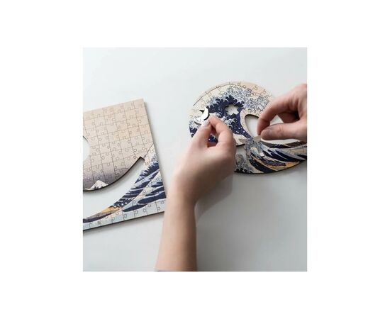 Пазл Trefl Wooden Велика хвиля біля Канагави 200 елементів (5900511202502), зображення 6 Пазл Trefl Wooden Велика хвиля біля Канагави 200 елементів (5900511202502), зображення 6