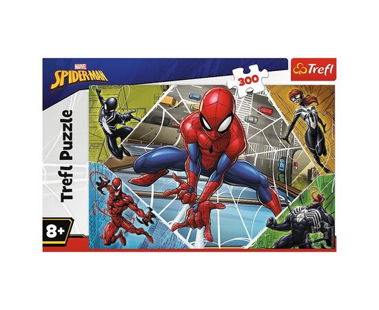 Пазл Trefl Spiderman Гениальный Человек-паук 300 элементов (5900511230055), изображение 3 Пазл Trefl Spiderman Гениальный Человек-паук 300 элементов (5900511230055), изображение 3
