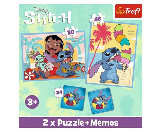 Пазл Trefl Lilo&Stitch Счастливые 2 in 1+memos (5900511935851), изображение 5 Пазл Trefl Lilo&Stitch Счастливые 2 in 1+memos (5900511935851), изображение 5