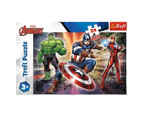 Пазл Trefl Maxi The Avengers У світі Месників 24 елемента (5900511143218), зображення 3 Пазл Trefl Maxi The Avengers У світі Месників 24 елемента (5900511143218), зображення 3