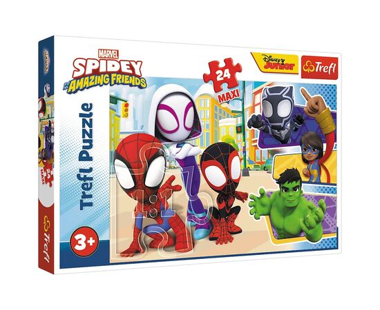 Пазл Trefl Maxi Spiderman Спайди и его друзья 24 элемента (5900511143485)