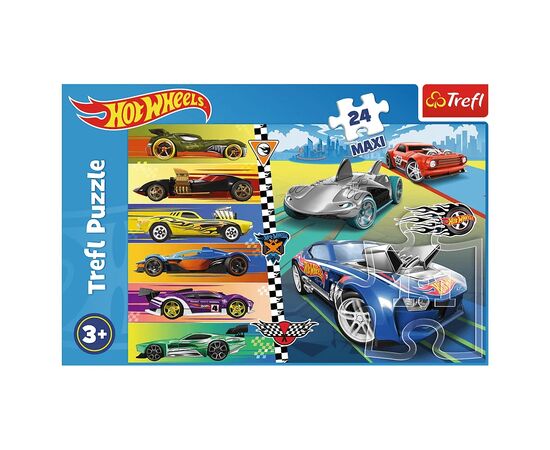 Пазл Trefl Maxi Hot Wheels Быстрые машинки 24 элемента (5900511143621), изображение 3 Пазл Trefl Maxi Hot Wheels Быстрые машинки 24 элемента (5900511143621), изображение 3