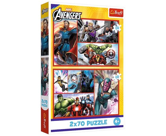 Пазл Trefl The Avengers Стать героем 2x70 (5900511344394)