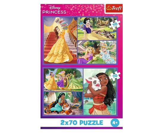 Пазл Trefl Princess Сказочные дни 2x70 (5900511344400), изображение 4 Пазл Trefl Princess Сказочные дни 2x70 (5900511344400), изображение 4