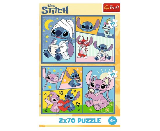 Пазл Trefl Lilo&Stitch Со Стичем не скучно 2x70 (5900511344448), изображение 4 Пазл Trefl Lilo&Stitch Со Стичем не скучно 2x70 (5900511344448), изображение 4