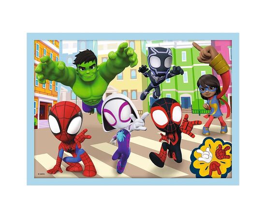 Пазл Trefl Spiderman Команда Спайда 4 in 1 (12, 15, 20, 24) элемента (5900511346114), изображение 3 Пазл Trefl Spiderman Команда Спайда 4 in 1 (12, 15, 20, 24) элемента (5900511346114), изображение 3