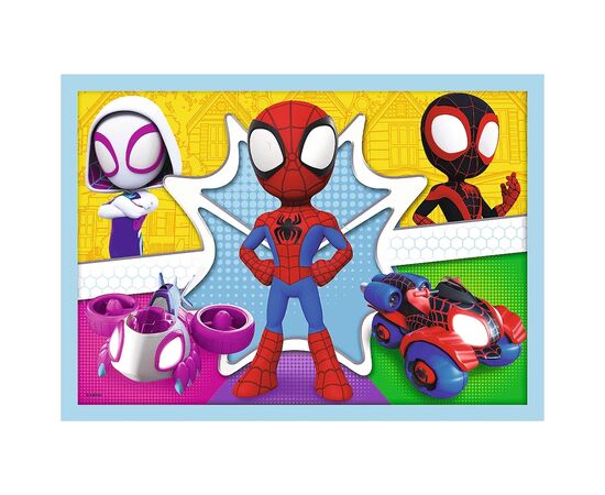 Пазл Trefl Spiderman Команда Спайда 4 in 1 (12, 15, 20, 24) элемента (5900511346114), изображение 4 Пазл Trefl Spiderman Команда Спайда 4 in 1 (12, 15, 20, 24) элемента (5900511346114), изображение 4