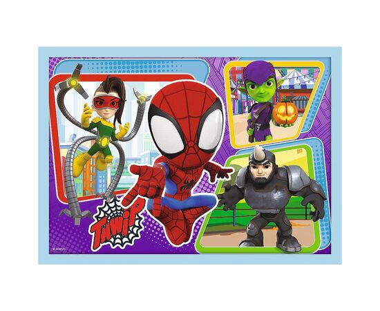 Пазл Trefl Spiderman Команда Спайда 4 in 1 (12, 15, 20, 24) элемента (5900511346114), изображение 5 Пазл Trefl Spiderman Команда Спайда 4 in 1 (12, 15, 20, 24) элемента (5900511346114), изображение 5
