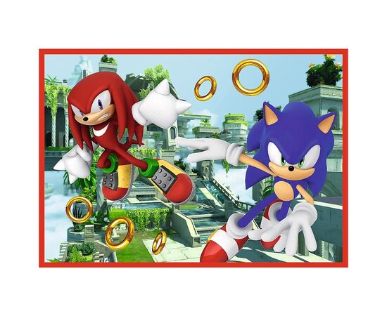 Пазл Trefl Sonic Prigodi Sonika 4 in 1 (35, 48, 54, 70) элемента (5900511346251), изображение 4 Пазл Trefl Sonic Prigodi Sonika 4 in 1 (35, 48, 54, 70) элемента (5900511346251), изображение 4