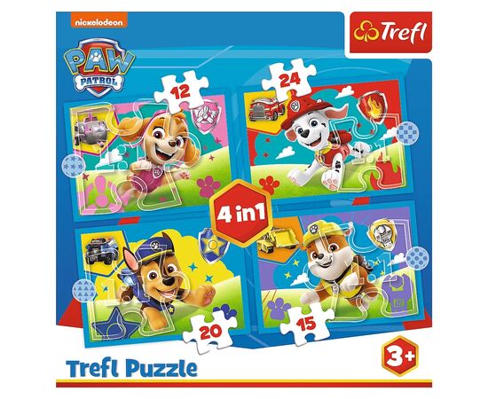 Пазл Trefl Paw Patrol Бегущий 4 в 1 (12, 15, 20, 24) элемента (5900511346282), изображение 4 Пазл Trefl Paw Patrol Бегущий 4 в 1 (12, 15, 20, 24) элемента (5900511346282), изображение 4