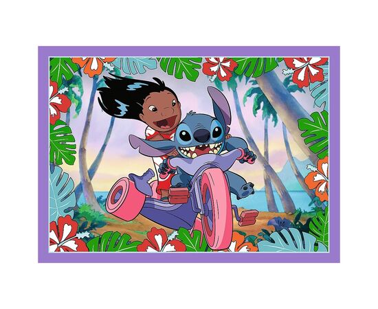Пазл Trefl Lilo&Stitch Мелкий день 4 in 1 (35, 48, 54, 70) элемента (5900511346336), изображение 3 Пазл Trefl Lilo&Stitch Мелкий день 4 in 1 (35, 48, 54, 70) элемента (5900511346336), изображение 3