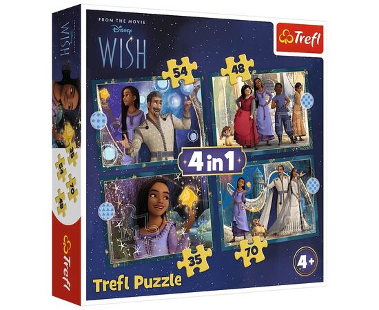 Пазл Trefl Wish Мечты сбываются 4 in 1 (35, 48, 54, 70) элемента (5900511346497)