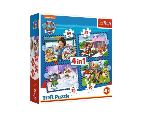 Пазл Trefl Paw Patrol Собачі справи 4 in 1 (35, 48, 54, 70) елемента (5900511346503)