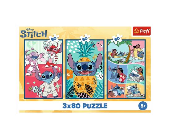 Пазл Trefl Lilo&Stitch Мир Стича 3x80 (5900511348859), изображение 5 Пазл Trefl Lilo&Stitch Мир Стича 3x80 (5900511348859), изображение 5