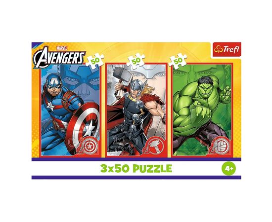 Пазл Trefl The Avengers Ваш герой 3x50 (5900511348910), изображение 5 Пазл Trefl The Avengers Ваш герой 3x50 (5900511348910), изображение 5