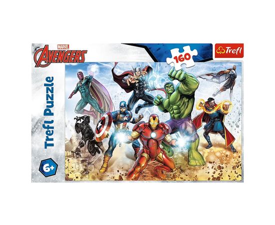 Пазл Trefl The Avengers Готовый спасти мир 160 элементов (5900511153682), изображение 2 Пазл Trefl The Avengers Готовый спасти мир 160 элементов (5900511153682), изображение 2