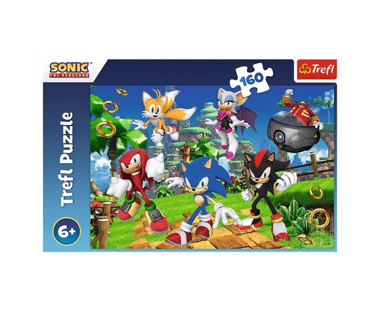 Пазл Trefl Sonic Соник і друзі 160 елементів (5900511154214), зображення 3 Пазл Trefl Sonic Соник і друзі 160 елементів (5900511154214), зображення 3