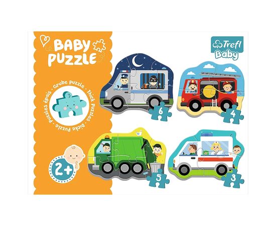 Пазл Trefl Baby Classic Транспортные средства и рабочие места (5900511360714), изображение 2