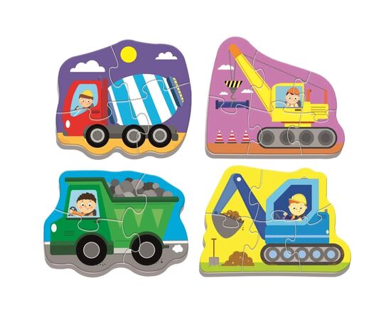 Пазл Trefl Baby Classic Транспортные средства на строительной площадке (5900511360721), изображение 2 Пазл Trefl Baby Classic Транспортные средства на строительной площадке (5900511360721), изображение 2