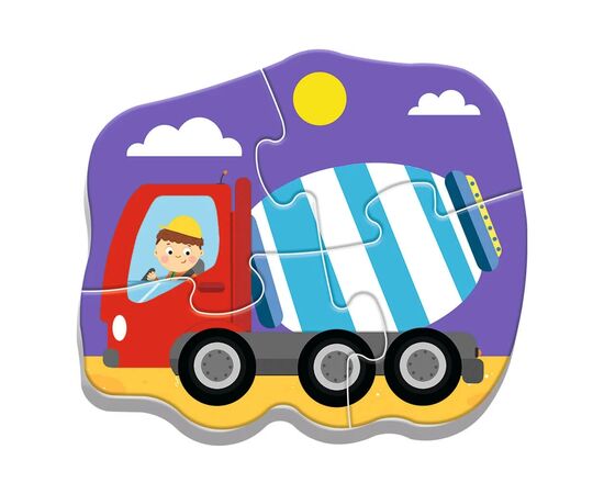 Пазл Trefl Baby Classic Транспортные средства на строительной площадке (5900511360721), изображение 3 Пазл Trefl Baby Classic Транспортные средства на строительной площадке (5900511360721), изображение 3