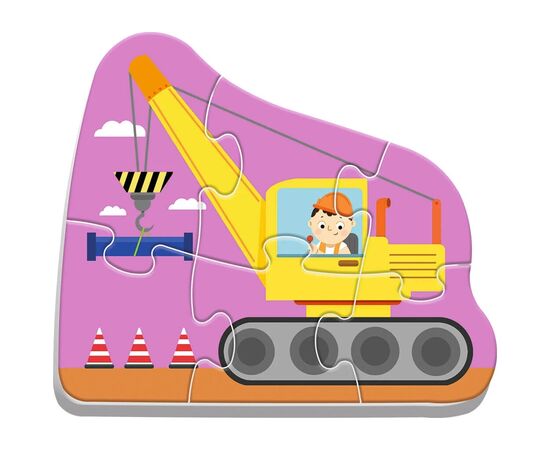 Пазл Trefl Baby Classic Транспортные средства на строительной площадке (5900511360721), изображение 4 Пазл Trefl Baby Classic Транспортные средства на строительной площадке (5900511360721), изображение 4