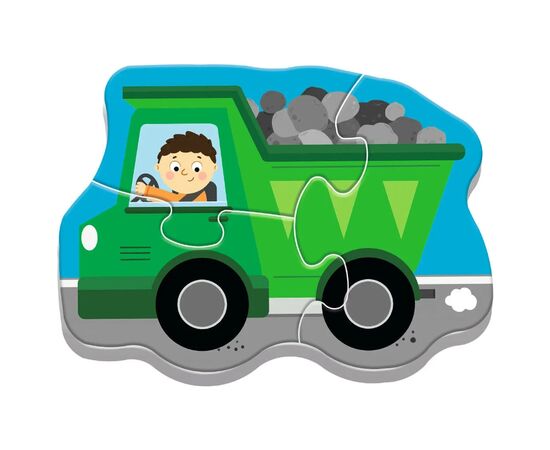 Пазл Trefl Baby Classic Транспортные средства на строительной площадке (5900511360721), изображение 5 Пазл Trefl Baby Classic Транспортные средства на строительной площадке (5900511360721), изображение 5