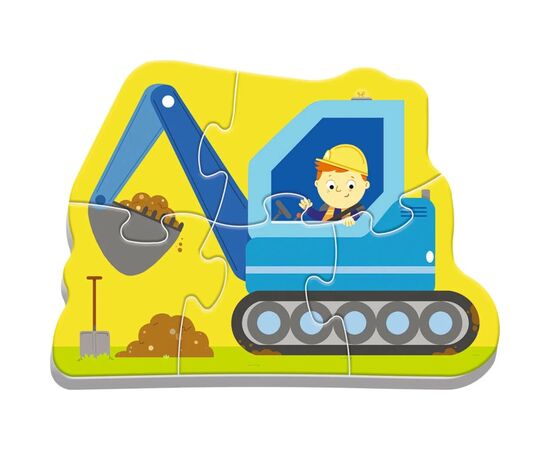 Пазл Trefl Baby Classic Транспортные средства на строительной площадке (5900511360721), изображение 6 Пазл Trefl Baby Classic Транспортные средства на строительной площадке (5900511360721), изображение 6