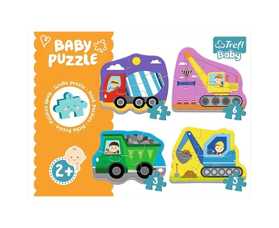 Пазл Trefl Baby Classic Транспортные средства на строительной площадке (5900511360721), изображение 7 Пазл Trefl Baby Classic Транспортные средства на строительной площадке (5900511360721), изображение 7