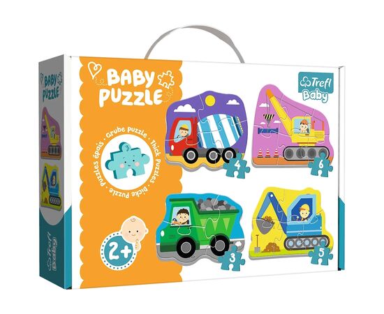 Пазл Trefl Baby Classic Транспортные средства на строительной площадке (5900511360721)