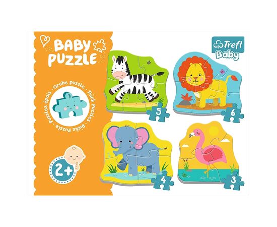 Пазл Trefl Baby Classic Животные на сафари (5900511360738), изображение 2 Пазл Trefl Baby Classic Животные на сафари (5900511360738), изображение 2