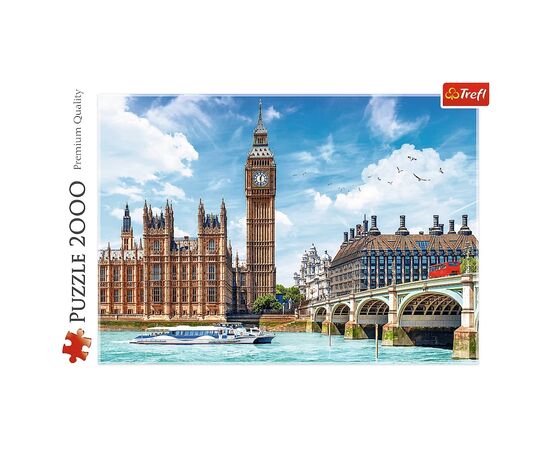 Пазл Trefl Биг Бен, Лондон, Англия 2000 элементов (5900511271201), изображение 3 Пазл Trefl Биг Бен, Лондон, Англия 2000 элементов (5900511271201), изображение 3
