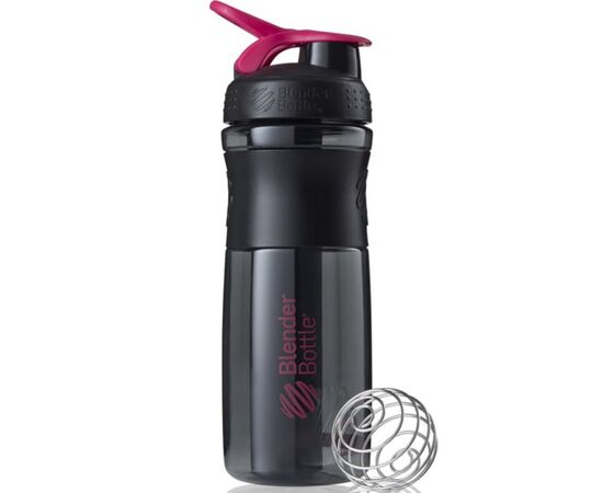Шейкер спортивний BlenderBottle SportMixer Flip 28oz/820ml Black/Pink (SM 28oz Black/Pink), зображення 2 Шейкер спортивний BlenderBottle SportMixer Flip 28oz/820ml Black/Pink (SM 28oz Black/Pink), зображення 2