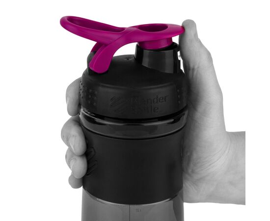 Шейкер спортивний BlenderBottle SportMixer Flip 28oz/820ml Black/Pink (SM 28oz Black/Pink), зображення 4 Шейкер спортивний BlenderBottle SportMixer Flip 28oz/820ml Black/Pink (SM 28oz Black/Pink), зображення 4