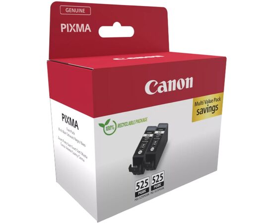 Картридж Canon PGI-525 Pigment Black Twin Pack, 2*19 ml (4529B017), изображение 2