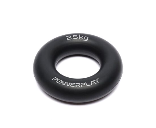 Эспандер PowerPlay PP-4324 Hand Grip Ring Hard 25 кг Чорний (PP_4324_25kg), изображение 2