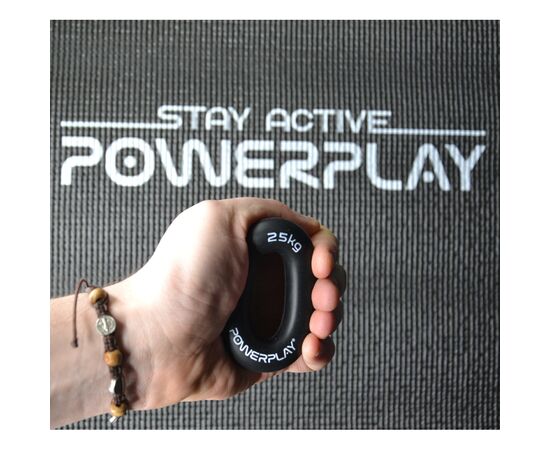 Эспандер PowerPlay PP-4324 Hand Grip Ring Hard 25 кг Чорний (PP_4324_25kg), изображение 7