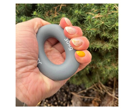 Эспандер PowerPlay PP-4324 Hand Grip Ring X-Hard 30 кг Сірий (PP_4324_30kg), изображение 3 Эспандер PowerPlay PP-4324 Hand Grip Ring X-Hard 30 кг Сірий (PP_4324_30kg), изображение 3