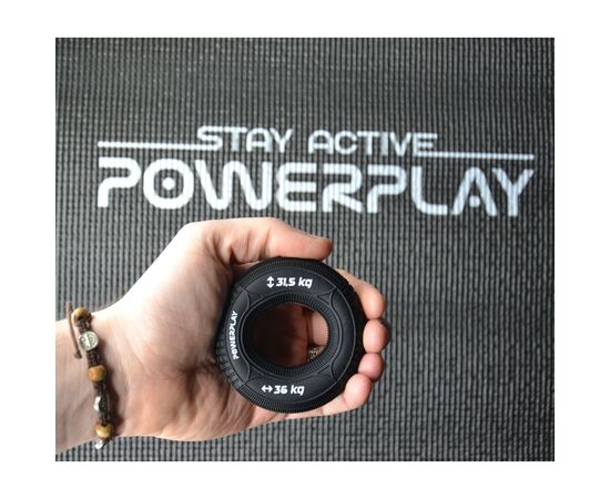 Еспандер PowerPlay PP-4330 Hand Grip Loops Hard 31.5-36 кг Чорний (PP_4330_Black_(31.5-36kg)), зображення 6 Еспандер PowerPlay PP-4330 Hand Grip Loops Hard 31.5-36 кг Чорний (PP_4330_Black_(31.5-36kg)), зображення 6